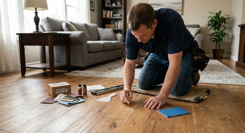 Engineered Floor Repair detail