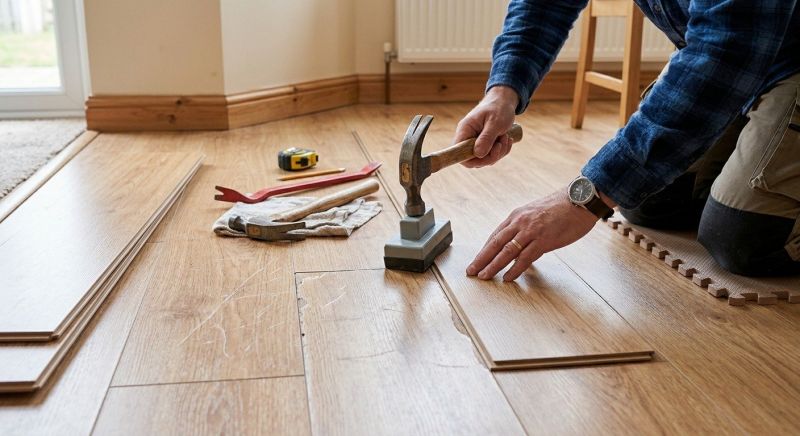 Laminate Floor Repair detail