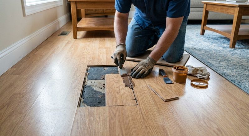 Laminate Floor Repair detail