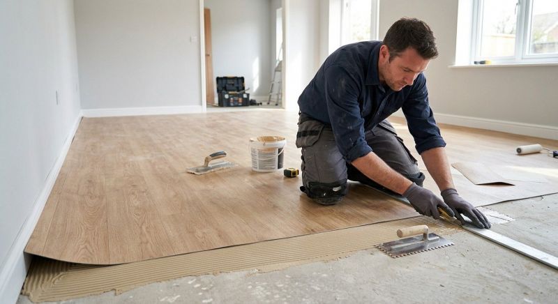 Sheet Linoleum Installation detail