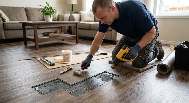 Vinyl Floor Repair detail